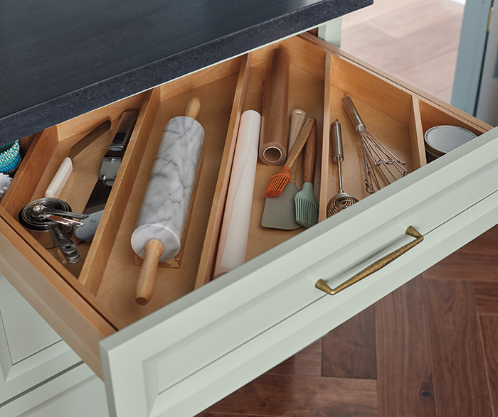 Butler's Pantry with Blue-Gray Cabinetry