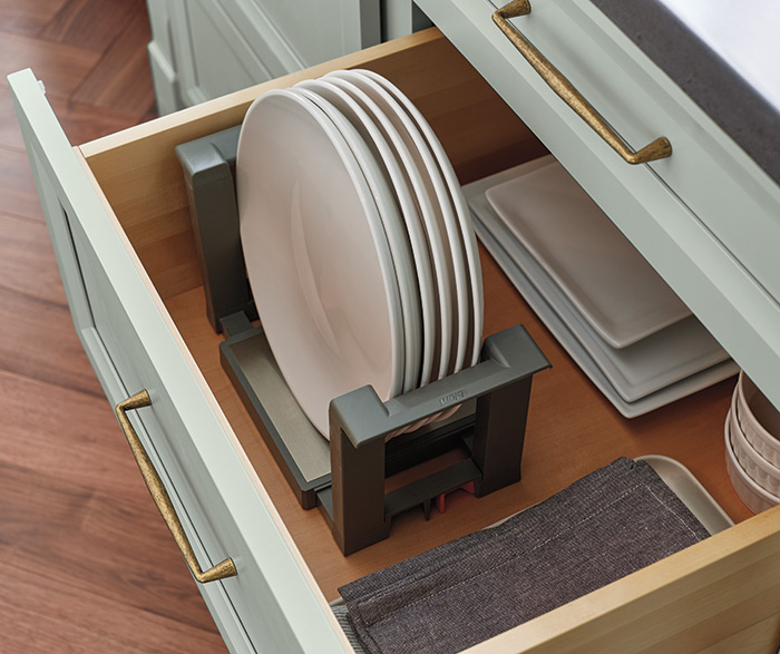 Butler's Pantry with Blue-Gray Cabinetry