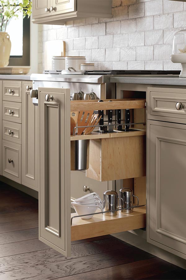 Base Utensil Pantry Pullout Cabinet Knife Block