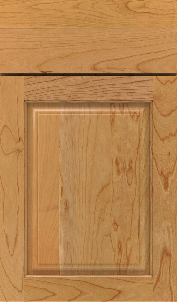 plaza cherry raised panel cabinet door in natural