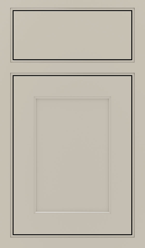 Prescott Maple Beaded Inset Cabinet Door in Mindful Gray